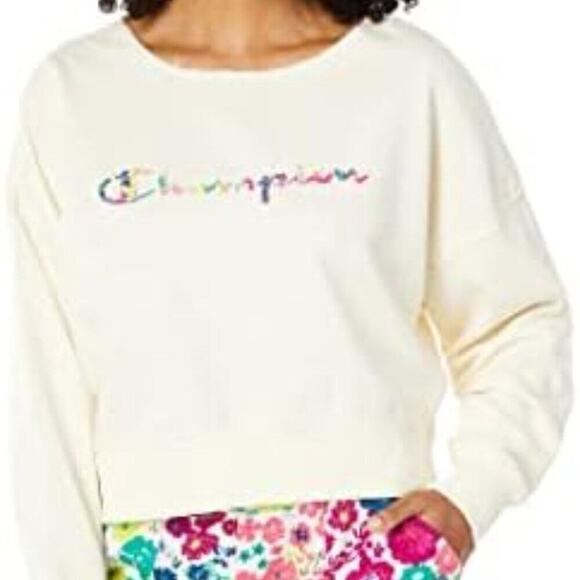 CHAMPIAN FLORAL SWEATSHIRT NWOT MULTI COLOR SIZE LARGE - Picture 1 of 8